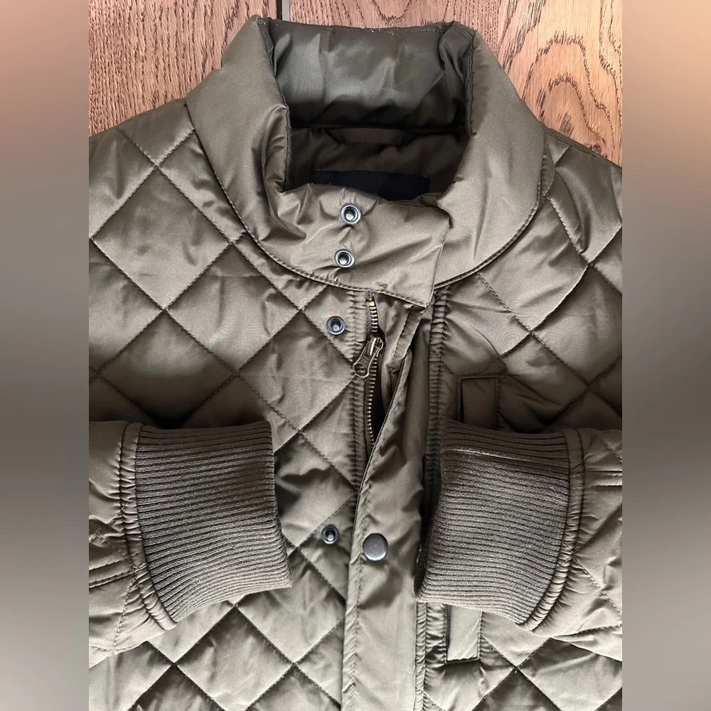 BANANA REPUBLIC HYDRORÉSISTANT DIAMOND QUILTED JACKET Size Small - Picture 7 of 15